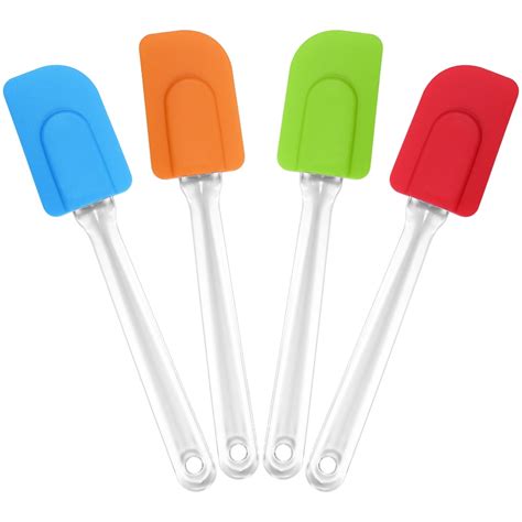 solid silicone spatula|Silicone Spatulas, 11 inch Rubber Spatula Heat Resistant .